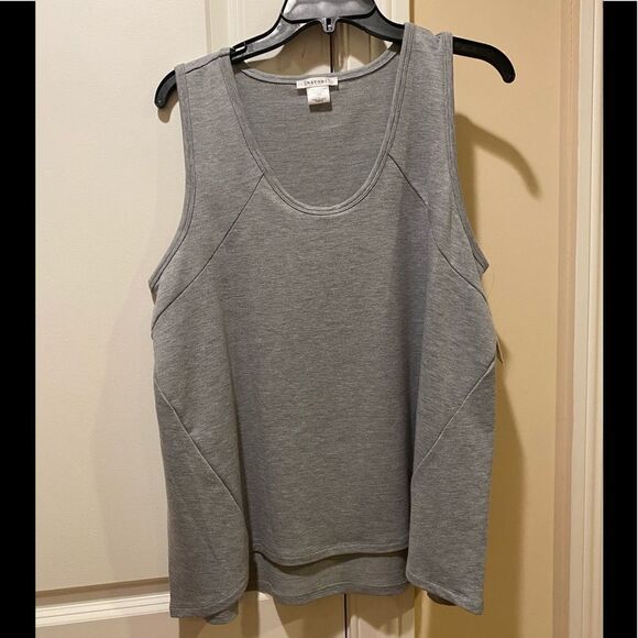 Natori Heather Gray Top - Picture 1 of 5